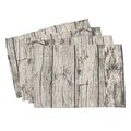 Saro Lifestyle SARO 426.N1420B 14 x 20 in. Rectangle Wood Print Placemats  Natural - Set of 4 426.N1420B